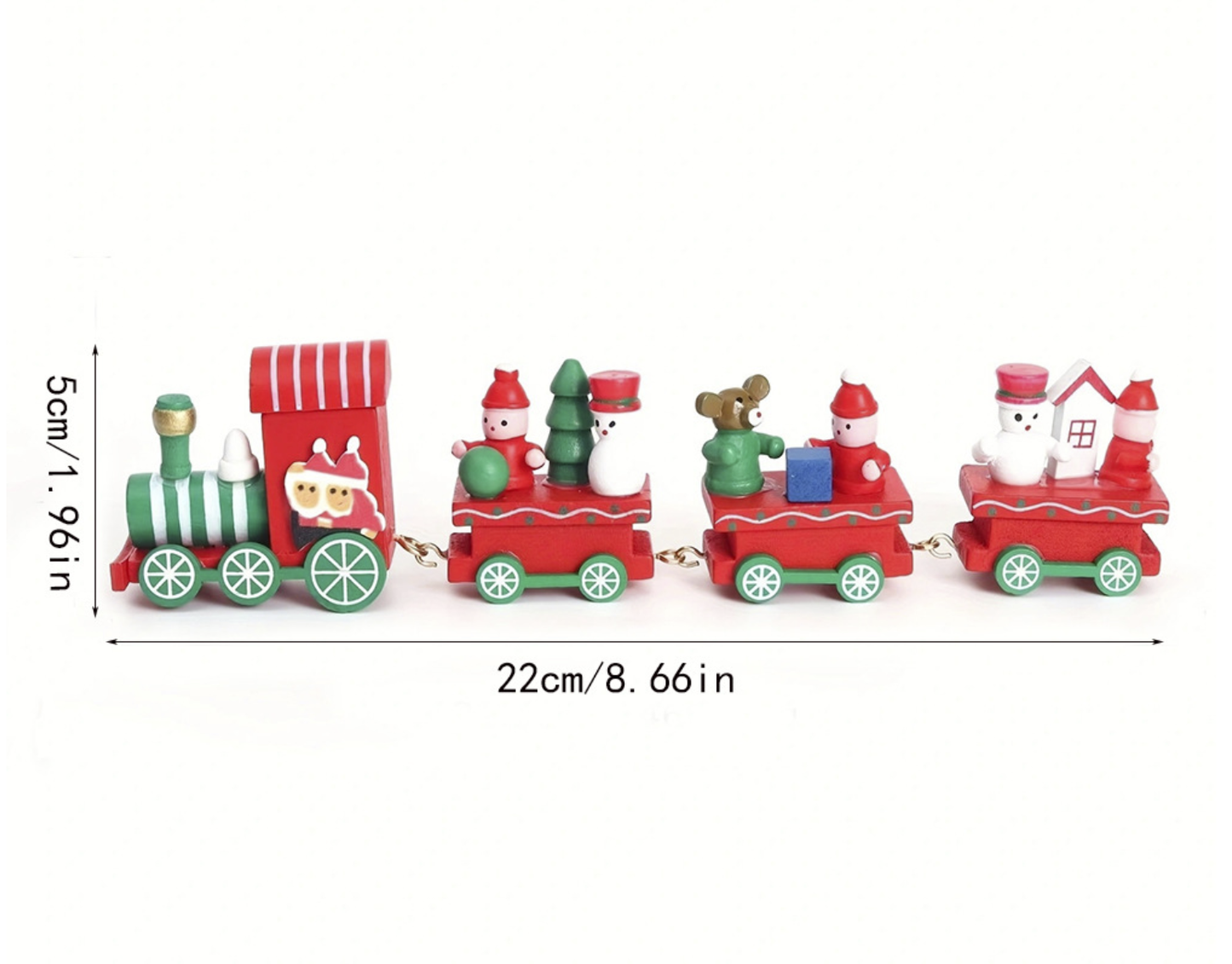 Free Shipping - Christmas Wooden Train Decor – Cute Holiday Gift for Kids & Ornament Gift Home Decoration